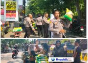 Depan Mapolsek Sedati Ramai Warga, Polsek Gelar Operasi Pasar Beras Murah
