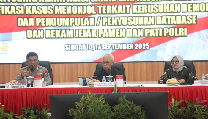 Kompolnas Lakukan Monitoring Kinerja Kepolisian di Polresta Sidoarjo
