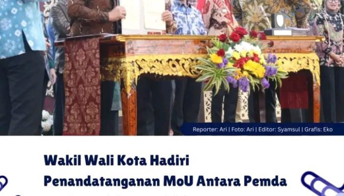 Wakil Wali Kota Hadiri Penandatanganan MoU Antara Pemda se-Sumsel dengan BPS