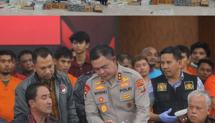 Sejarah! Ditresnarkoba Poldasu Sita 1,4 Ton Sabu, 6.004 orang Tersangka