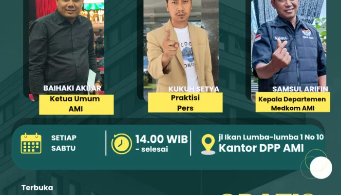Medkom AMI Gelar Pelatihan Jurnalistik Terbuka untuk Umum dan Gratis