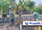 Wujud Kemanunggalan: Satgas TMMD 126 dan Warga Gotong Royong Hadirkan Sumber Air di Desa Kedondong