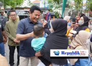 Bupati Sidoarjo Dampingi Gubernur Jatim Gelar Pasar Murah di Krian untuk Perluas Jangkauan Masyarakat Beli Sembako