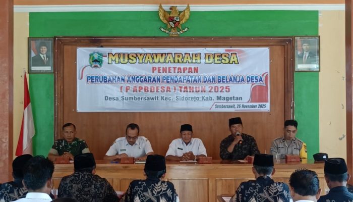 Desa Sumbersawit Kecamatan Sidorejo Gelar Musdes Penetapan Perubahan APBDes Tahun Anggaran 2025