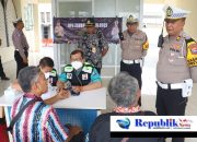 Operasi Zebra Semeru Polres Pelabuhan Tanjungperak Ramp Check Angkutan Umum dan Tes Urine Sopir