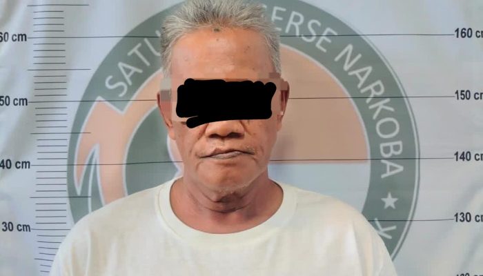 Satresnarkoba Polres Gresik Bekuk Pria 63 Tahun di Driyorejo, Amankan Sembilan Klip Sabu