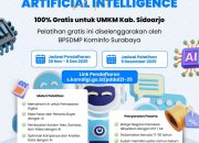 Pelatihan Pemasaran Digital Berbasis AI Resmi Digelar Hari Ini, UMKM Sidoarjo Antusias Ikuti Program Gratis dari Kominfo