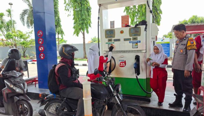 Jelang Nataru Polisi Sidoarjo Masifkan Patroli di SPBU