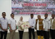 Pertemuan koordinasi dengan Pemerintah Kabupaten Pidie Jaya di Media Center Penanggulangan Bencana Alam