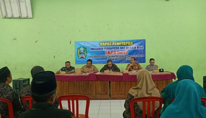 Penetapan APBDES 2026 Desa Widokandang Magetan Berjalan Lancar