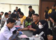 Tak Hanya Jaga Kamtibmas, Polres Gresik Turun Tangan Donor Darah Bantu Penuhi Stok Darah PMI