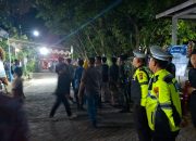 Wujud Sinergitas dan Pelayanan Humanis, Polsek Krian Laksanakan Pengamanan Pemakaman Anggota TNI