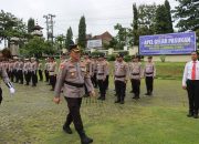 Jelang Ramadhan, Polres Lampung Utara Gelar Apel Pasukan Ops Keselamatan Krakatau 2026