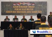 Anggota Korem 084/BJ Ikuti Ujian Kenaikan Tingkat PSM