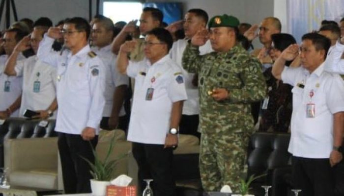 Dandim 1310/Bitung Hadiri Apel Bulan Keselamatan dan Kesehatan Kerja (K3) Nasional Tingkat Prov. Sulut