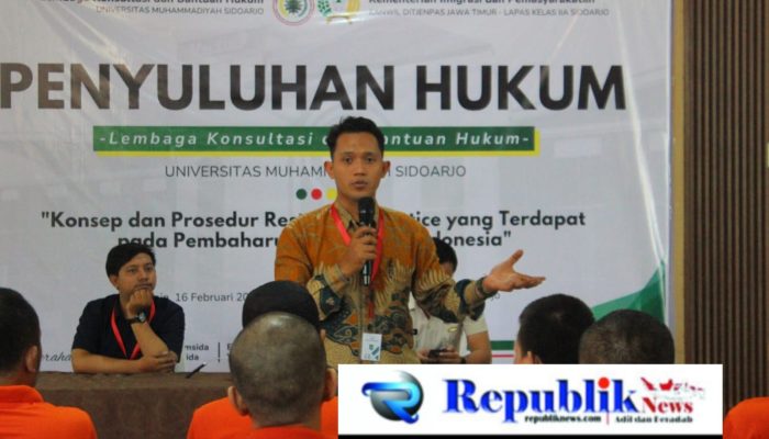 Lapas Sidoarjo Gelar Penyuluhan Hukum Bersama UMSIDA Bahas Restorative Justice dalam Pembaruan KUHAP