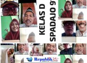Silaturahmi Virtual Alumni Kelas D SPADAJO 91, Obati Rindu di Hari Raya Idul Fitri 1447 H