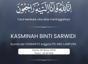 PD-IWO Lampung Utara Turut Berduka Cita Atas Wafatnya Kasminah Binti Sarwidi Ibunda Siswanto Arifin (Anggota IWO Lampura)