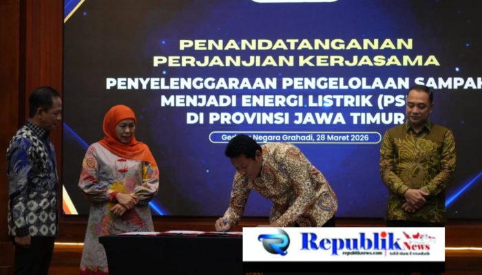 Pemkab Sidoarjo Teken Kerja Sama Pengolahan Sampah Jadi Energi Listrik