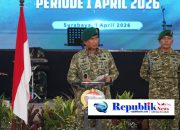 Danrem 084/Bhaskara Jaya Pimpin Upacara Kenaikan Pangkat dan Halal Bihalal