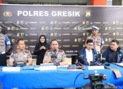 Polres Gresik Ringkus Komplotan Residivis Pencuri Kabel PLN Lintas Daerah di Ngawi