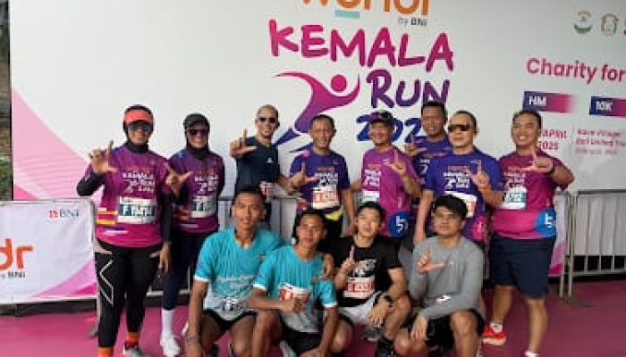 Kapolda Lampung Pimpin Ratusan Personel dan Bhayangkari Polda Lampung Ikuti Kemala Run 2026