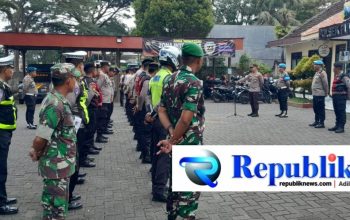 Antisipasi Kerusuhan Suporter, Polres Pasuruan Siagakan Personel di Exit Tol Purwodadi