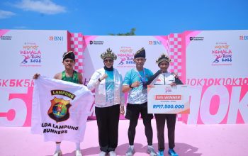 Pelari Polda Lampung Torehkan Prestasi pada Ajang Kemala Run di Bali
