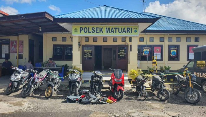 Gasak 13 Unit Motor  Tiga Pemuda Bitung Disergap Polisi