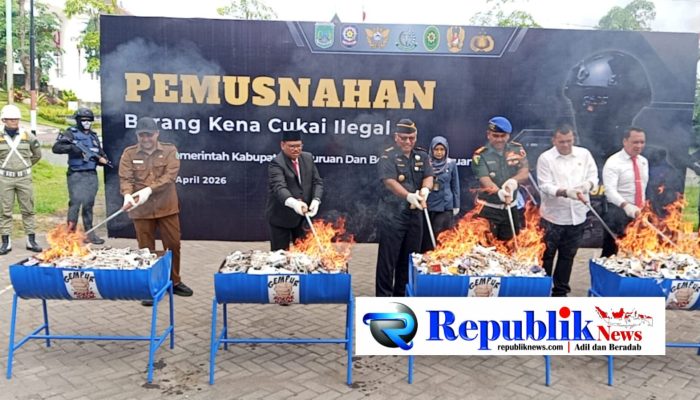 Pemusnahan Jutaan Barang Cukai Ilegal di Pasuruan, Bukti Komitmen Penegakan Hukum