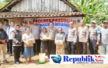 Kapolres Pasuruan Sambangi Desa Ngembal, Serap Aspirasi dan Salurkan Bantuan