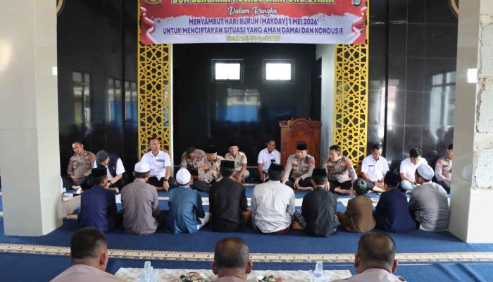 Polres Lampung Utara Gelar Doa Bersama Sambut May Day 2026, Wujudkan Situasi Aman dan Kondusif