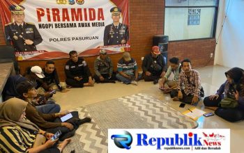 Ngopi Bareng Awak Media, Polres Pasuruan: Media Punya Peran Vital dalam Kinerja Kepolisian