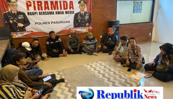 Ngopi Bareng Awak Media, Polres Pasuruan: Media Punya Peran Vital dalam Kinerja Kepolisian