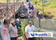 Dukung Program Ketahanan Pangan Presiden, Polres Pasuruan Bersama SMKN 1 Purwosari Kembangkan Budidaya Uwi Ungu
