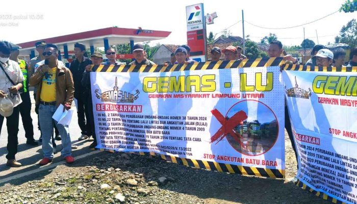 Aksi Penolakan Truk Batu Bara Kembali Menguat, GEMAS-LU Tuntut Ketegasan Pemerintah