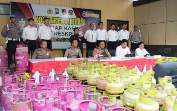 Polresta Sidoarjo Ungkap Sindikat Elpiji Oplosan di Rumah Kontrakan