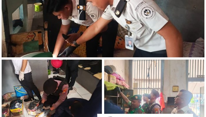 Lapas Klas IIA Sidoarjo Gelar Razia Gabungan