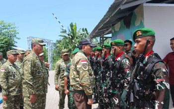 Menhan RI Pastikan Kesiapan Yonif TP 916/Bara Sakti Di Kota Bitung ‎