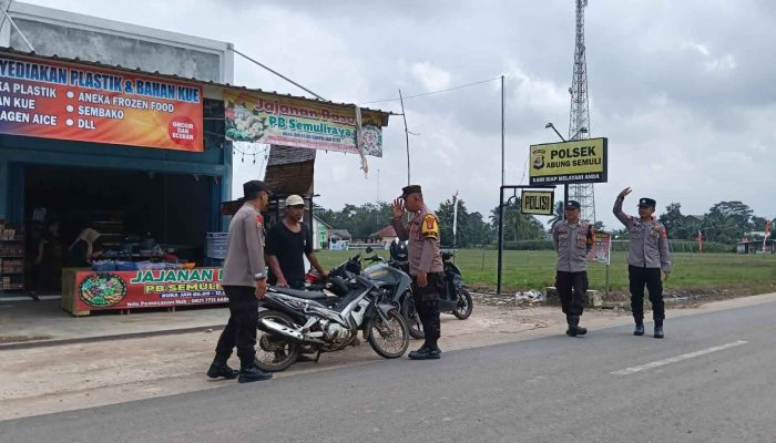 Antisipasi Kejahatan, Jajaran Polres Lampung Utara Gelar Razia