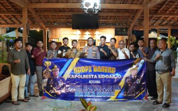 Komitmen Jaga Kondusifitas Kamtibmas, Kapolresta Sidoarjo Ngopi Bareng Mahasiswa