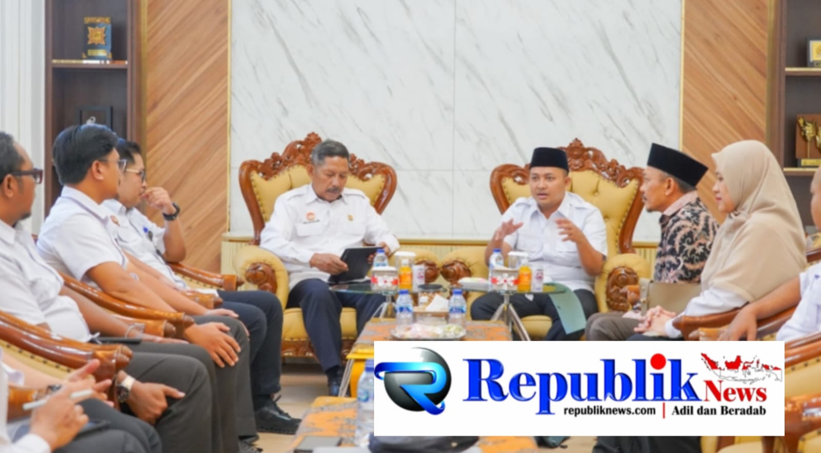Foto : Pemkab Pasuruan berkunjung ke kanwil kemenkumham Jatim.