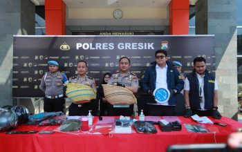 Kapolres Gresik Ungkap Lima Kasus Kejahatan, Korban Bersyukur Motor dan Barang Berharga Kembali