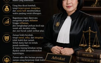 Jangan Gadaikan Harga Diri Hanya Demi Dua Juta Rupiah