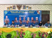 Kadisdik Serta Jajaran Hadiri Rapat MKKS di SMPN Abung Semuli