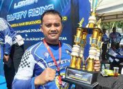 Satlantas Polres Gresik Berprestasi, Aiptu Bambang Juara 1 Safety Riding Hari Bhayangkara ke-80