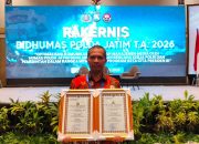 Humas Polresta Sidoarjo Raih Dua Penghargaan di Rakernis Bidhumas Polda Jatim 2026
