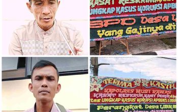 BPD dan Pemdes Lubuk Muda Bantah Karangan Bunga Ucapan Terima Kasih ke Satreskrim Polres Musi Rawas