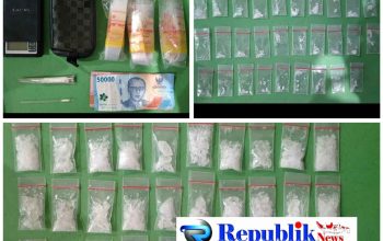 Polrestabes Surabaya Amankan Tersangka Pengedar Narkoba, Sita 42,9 Gram Sabu