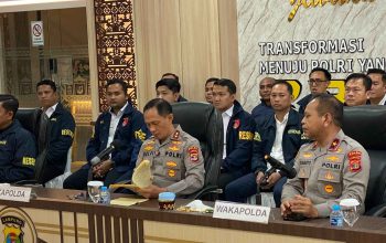 Tim Tekab 308 Presisi Polres Lampung Utara Ikuti Rilis Ungkap Kasus 3C Bersama Polda Lampung